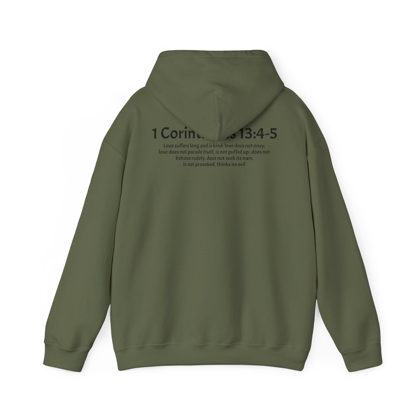 Unisex Heavy Blend™ Hooded Sweatshirt 1 Corinthians 13:4-5