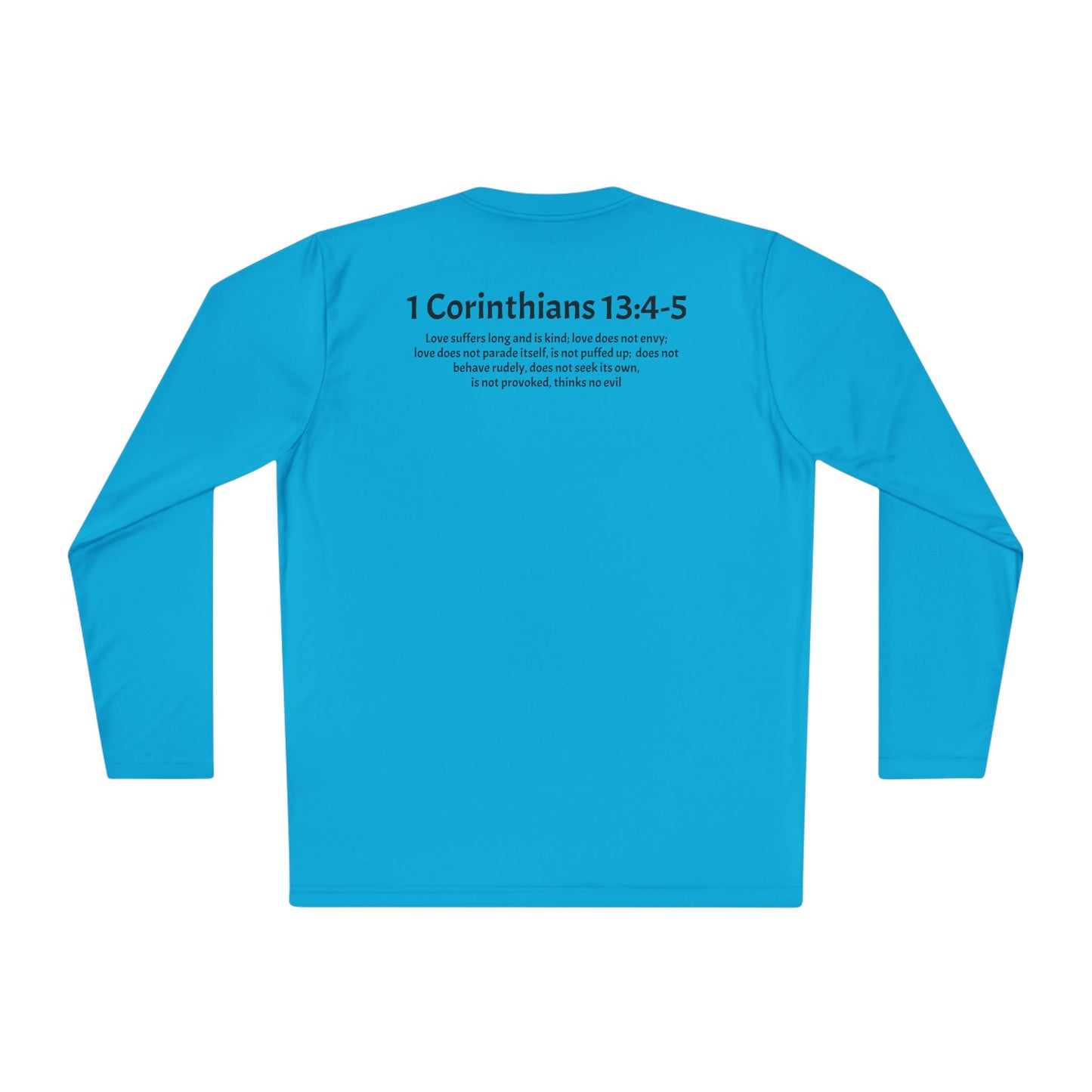 Unisex Lightweight Long Sleeve Tee 1 Corinthians 13:4-5