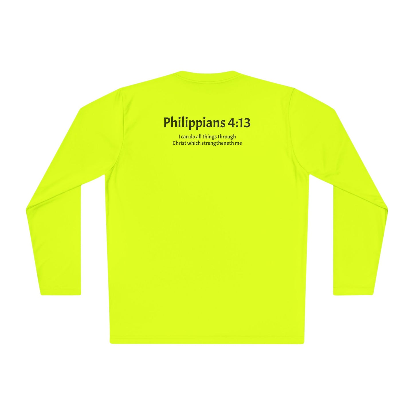 Unisex Lightweight Long Sleeve Tee Philippians 4:13