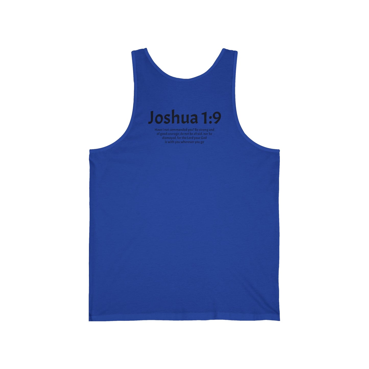 Unisex Jersey Tank Joshua 1:9