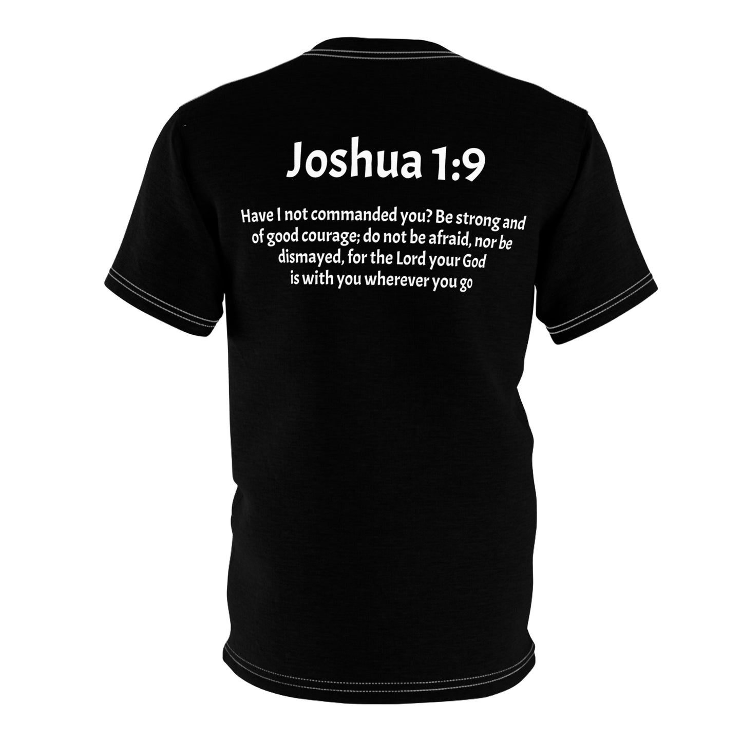 Unisex Cut & Sew Tee (AOP) Joshua 1:9