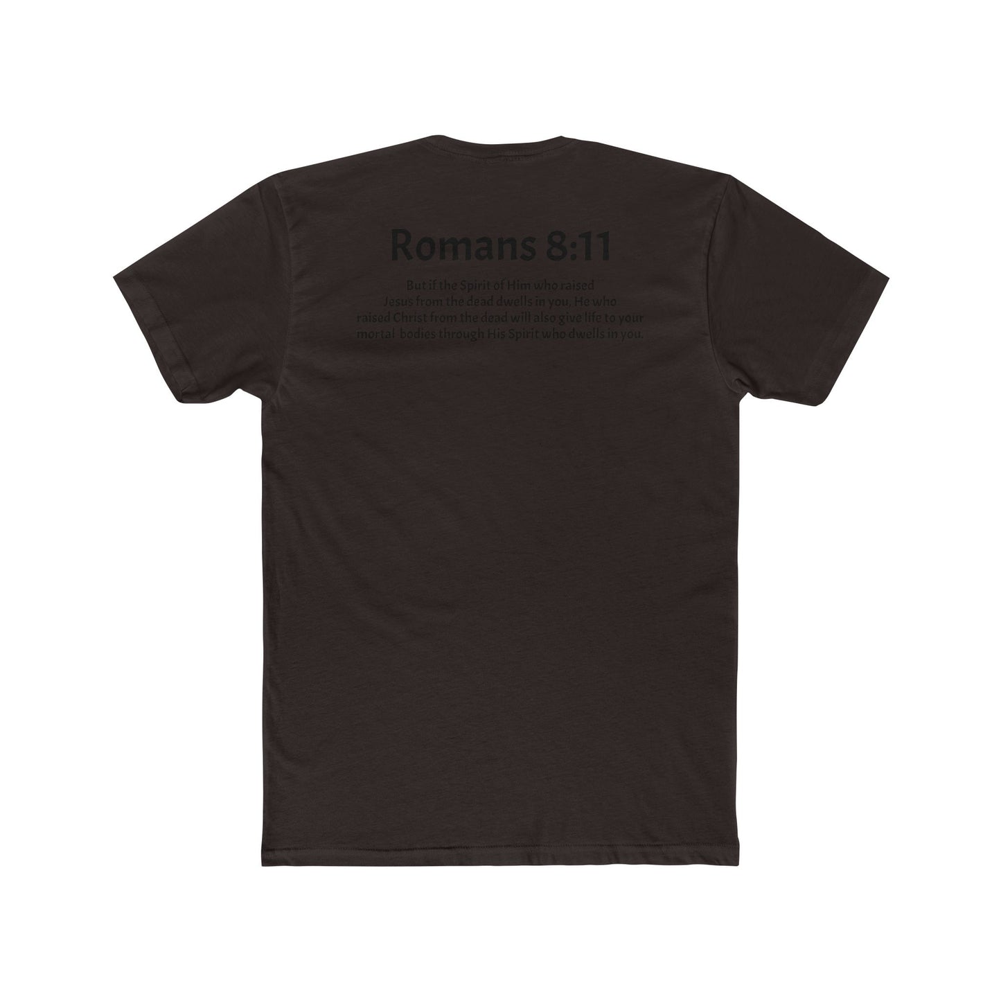 Unisex Cotton Crew Tee Romans 8:11
