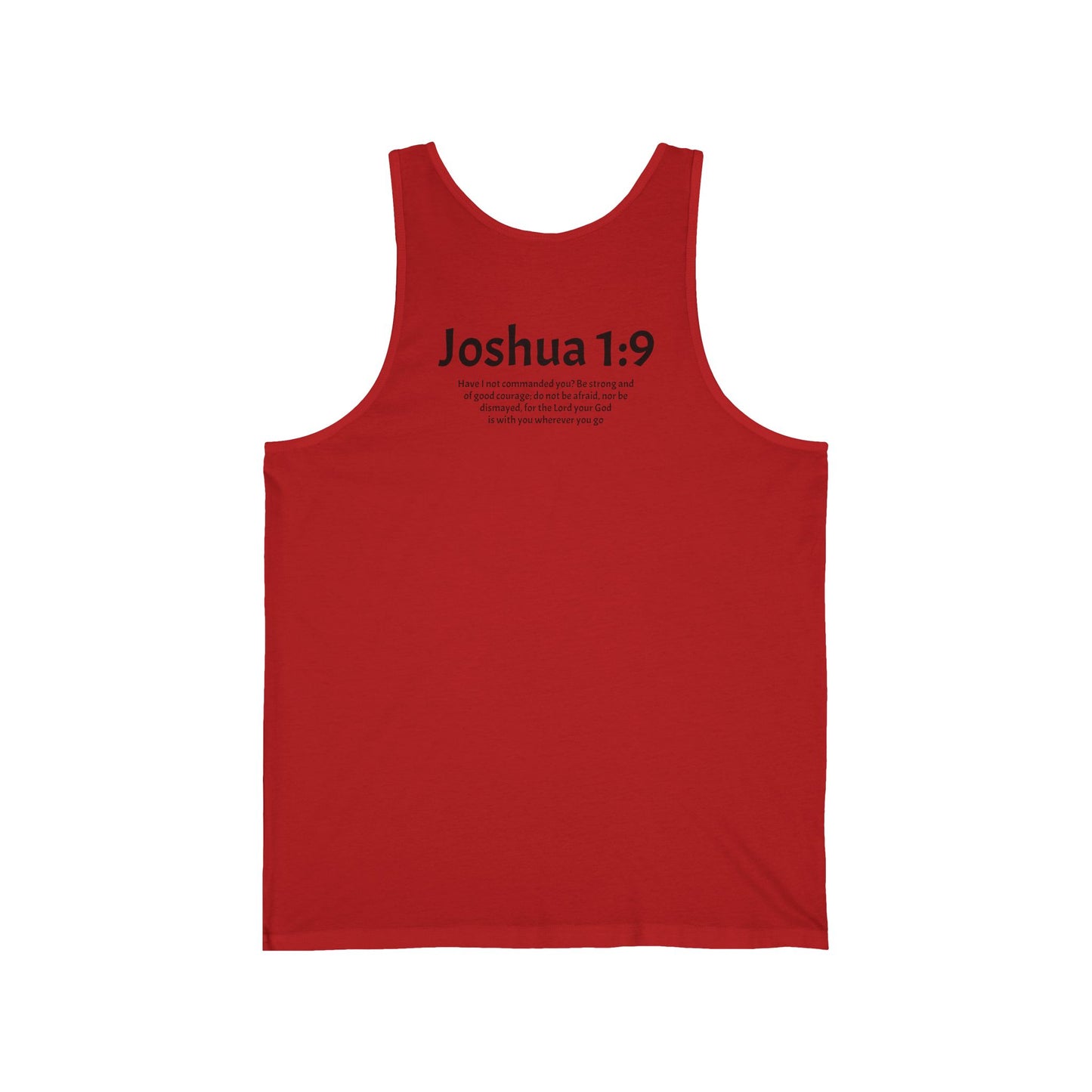 Unisex Jersey Tank Joshua 1:9