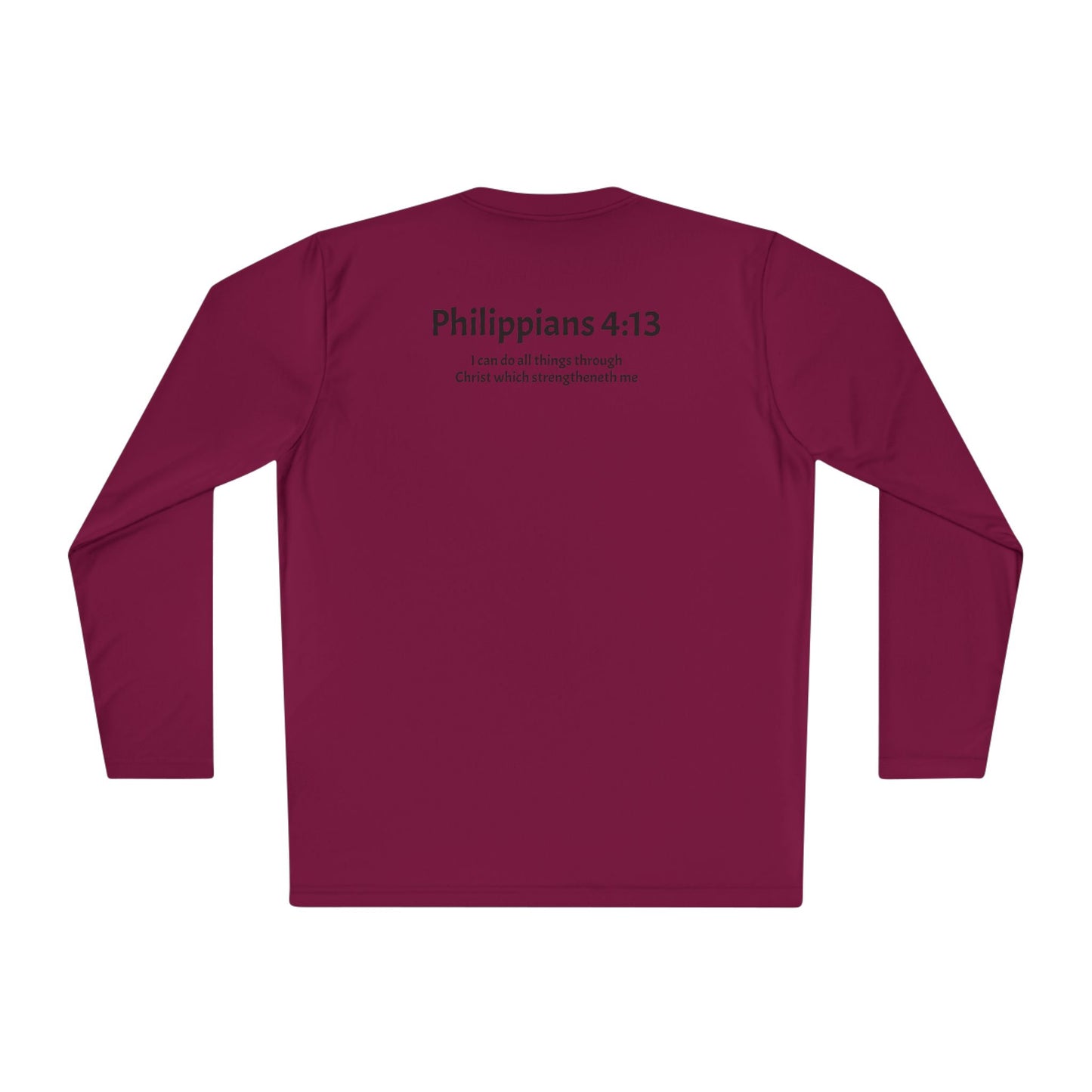 Unisex Lightweight Long Sleeve Tee Philippians 4:13