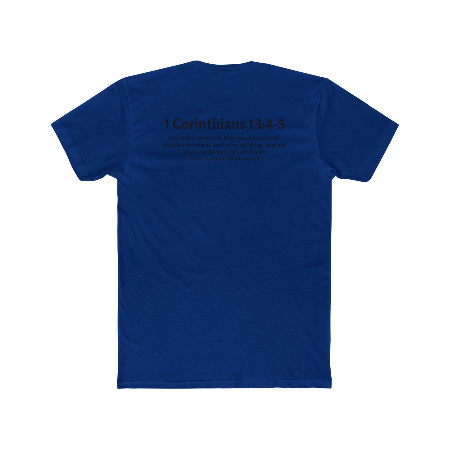 Unisex Cotton Crew Tee Corithians 13:4-5