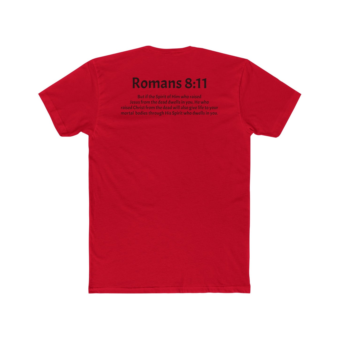 Unisex Cotton Crew Tee Romans 8:11