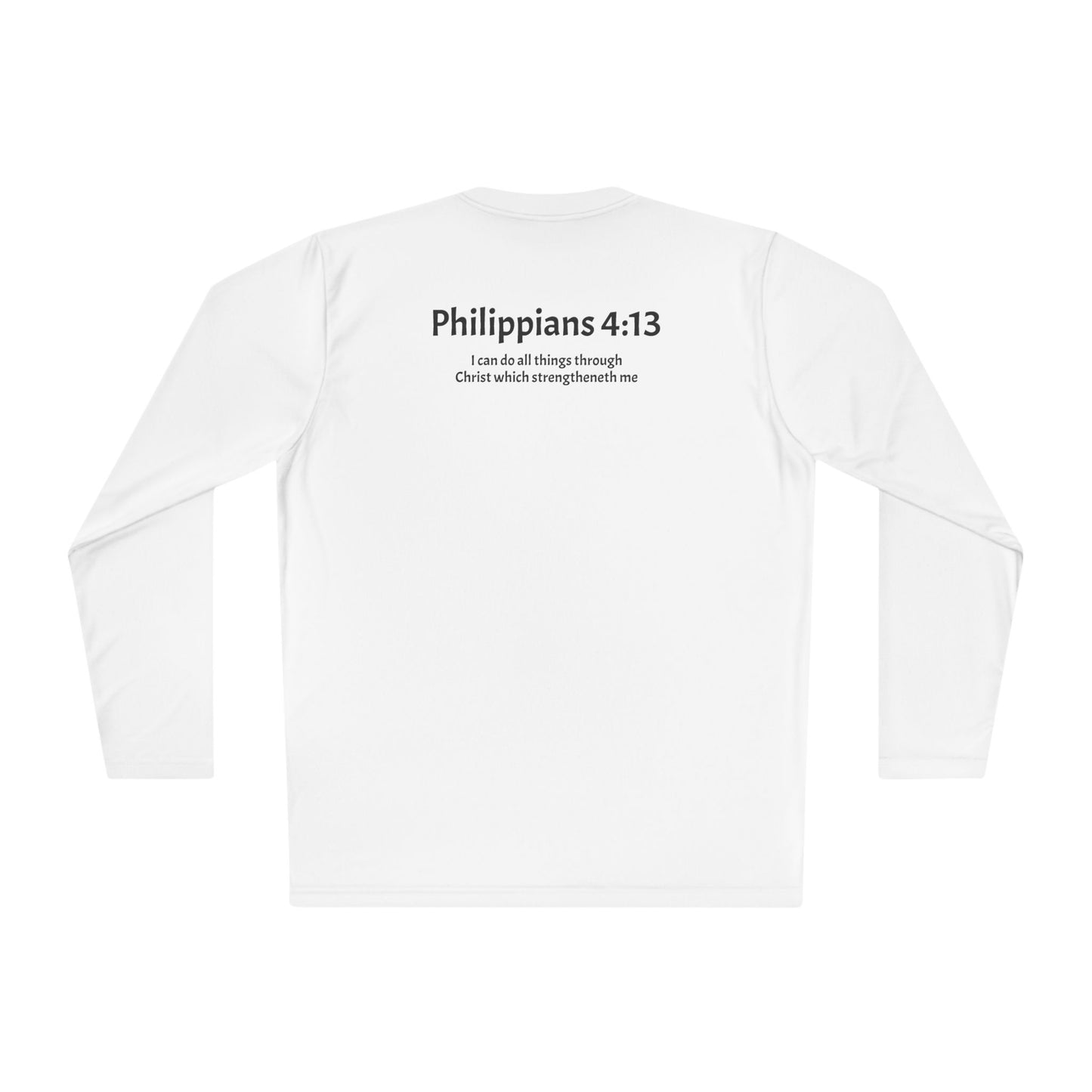 Unisex Lightweight Long Sleeve Tee Philippians 4:13