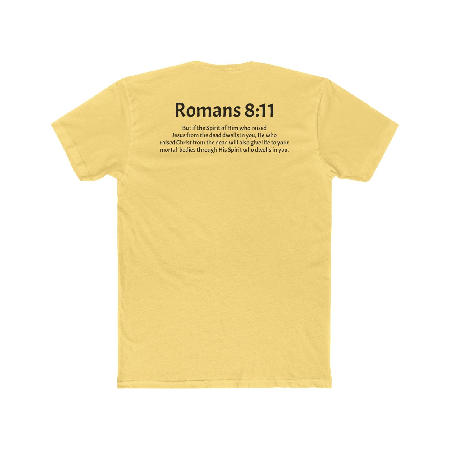 Unisex Cotton Crew Tee Romans 8:11