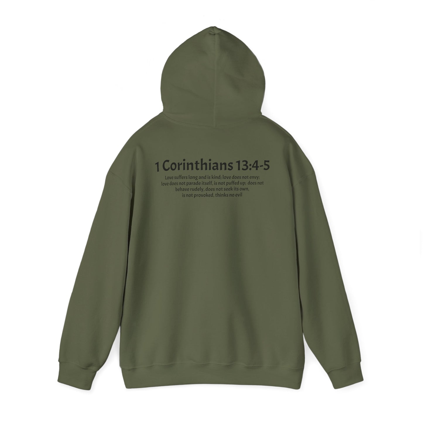 Unisex Heavy Blend™ Hooded Sweatshirt 1 Corinthians 13:4-5