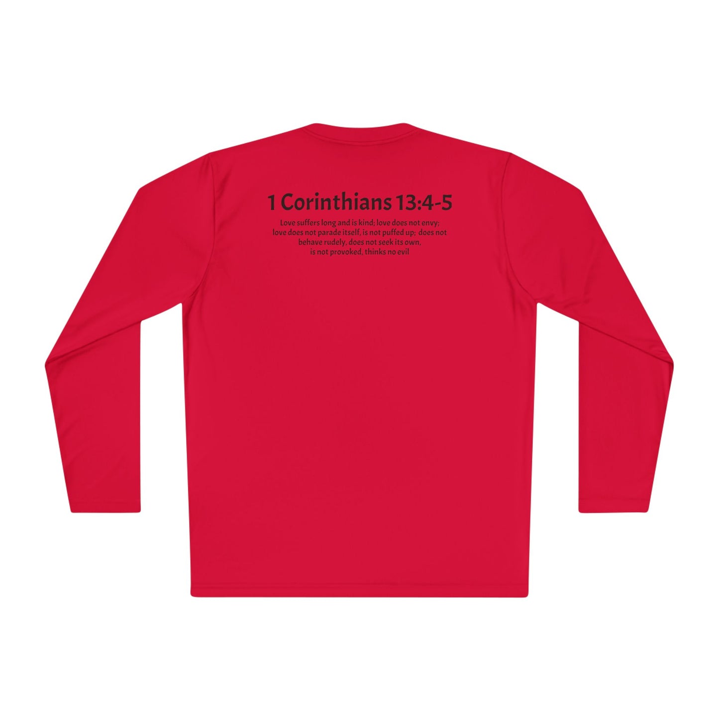 Unisex Lightweight Long Sleeve Tee 1 Corinthians 13:4-5