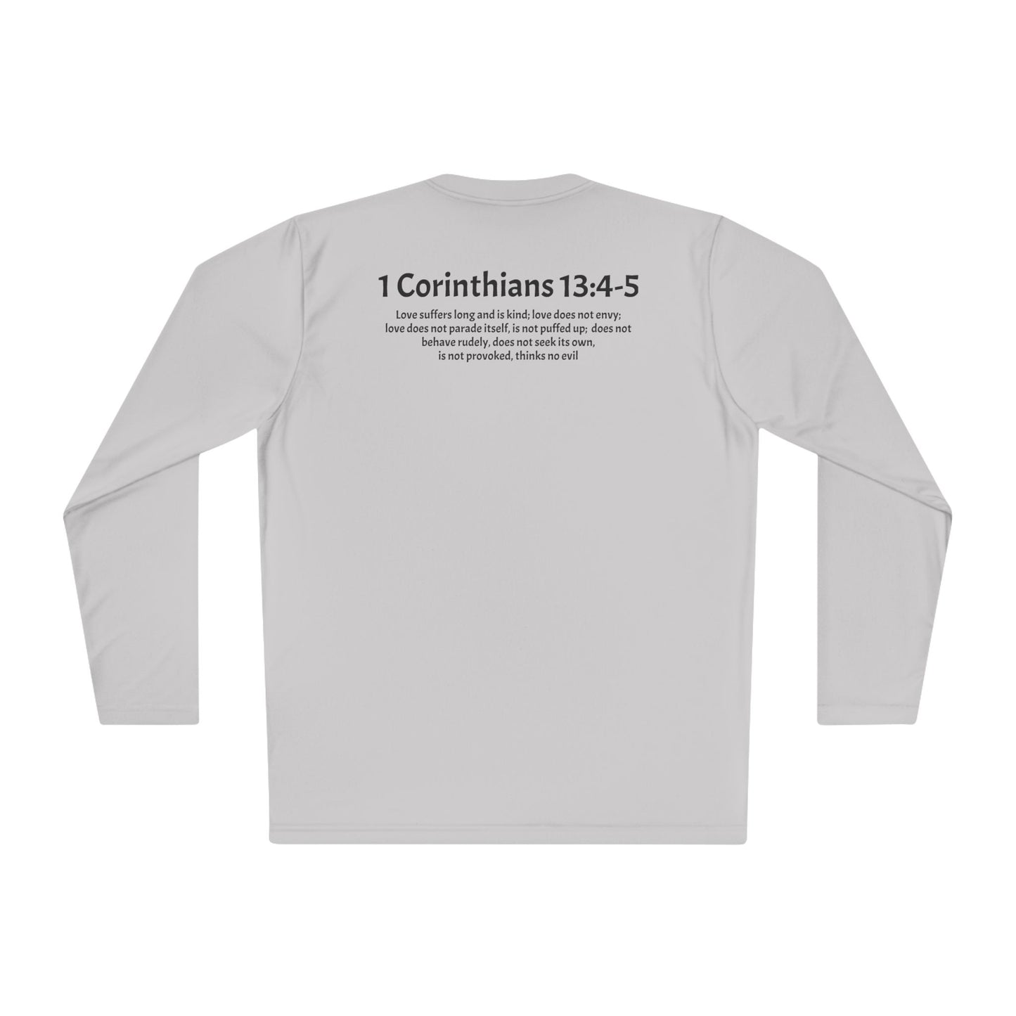 Unisex Lightweight Long Sleeve Tee 1 Corinthians 13:4-5