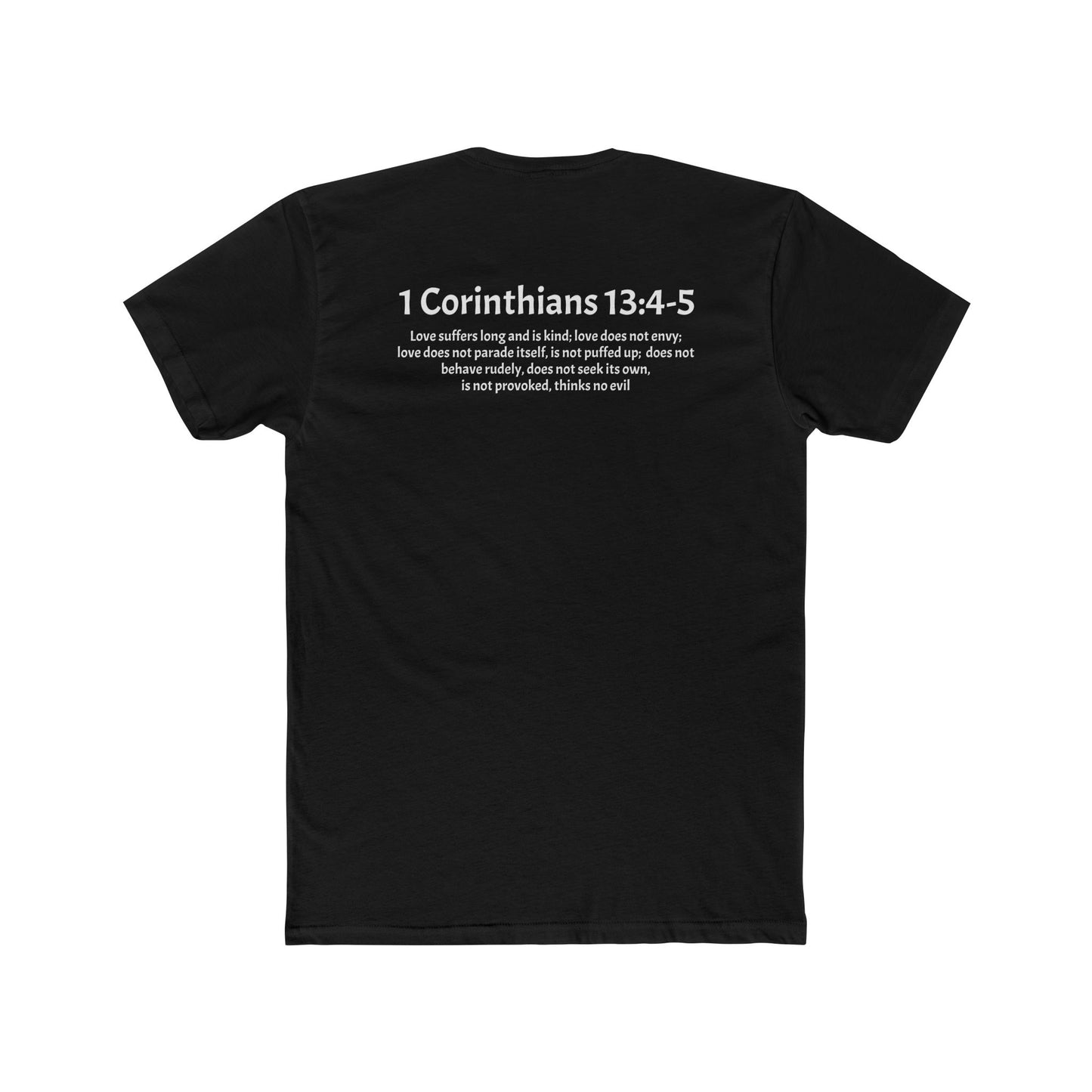 Unisex Cotton Crew Tee Corithians 13:4-5