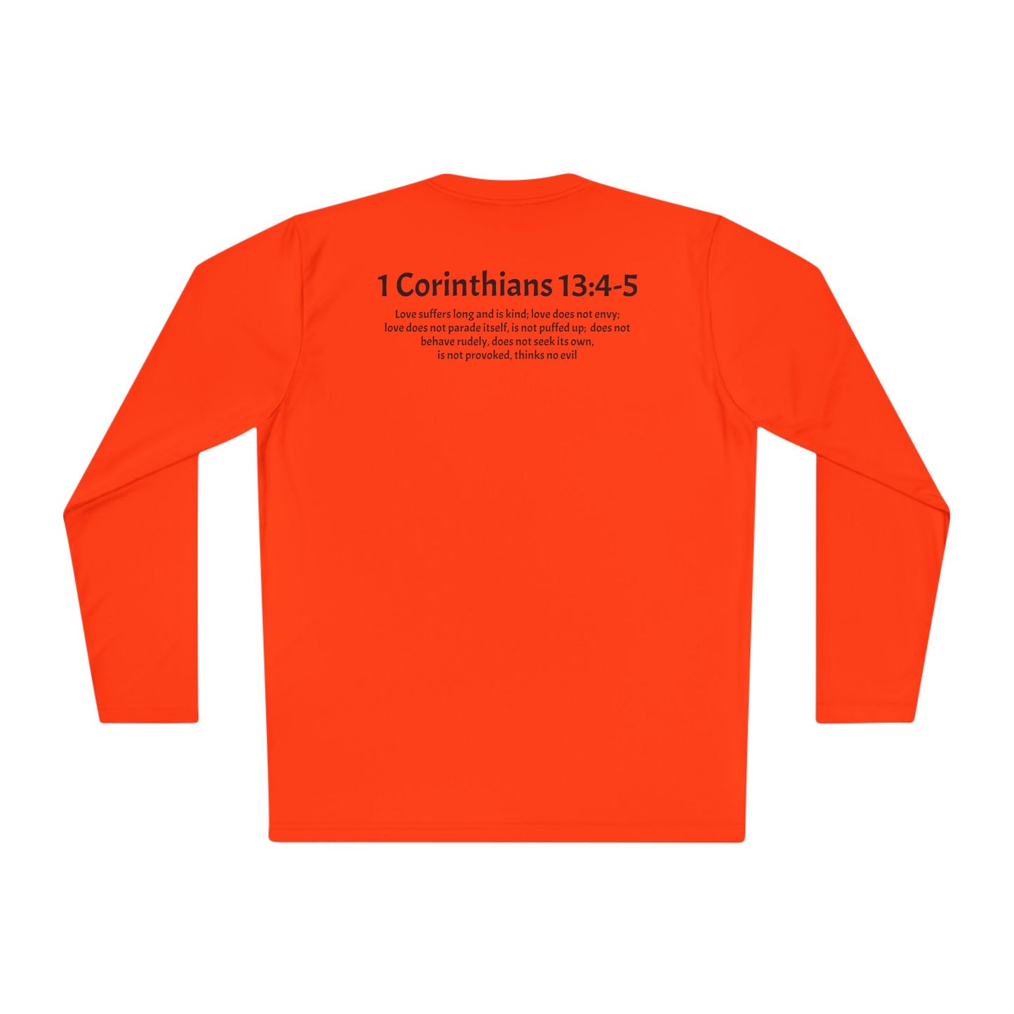 Unisex Lightweight Long Sleeve Tee 1 Corinthians 13:4-5