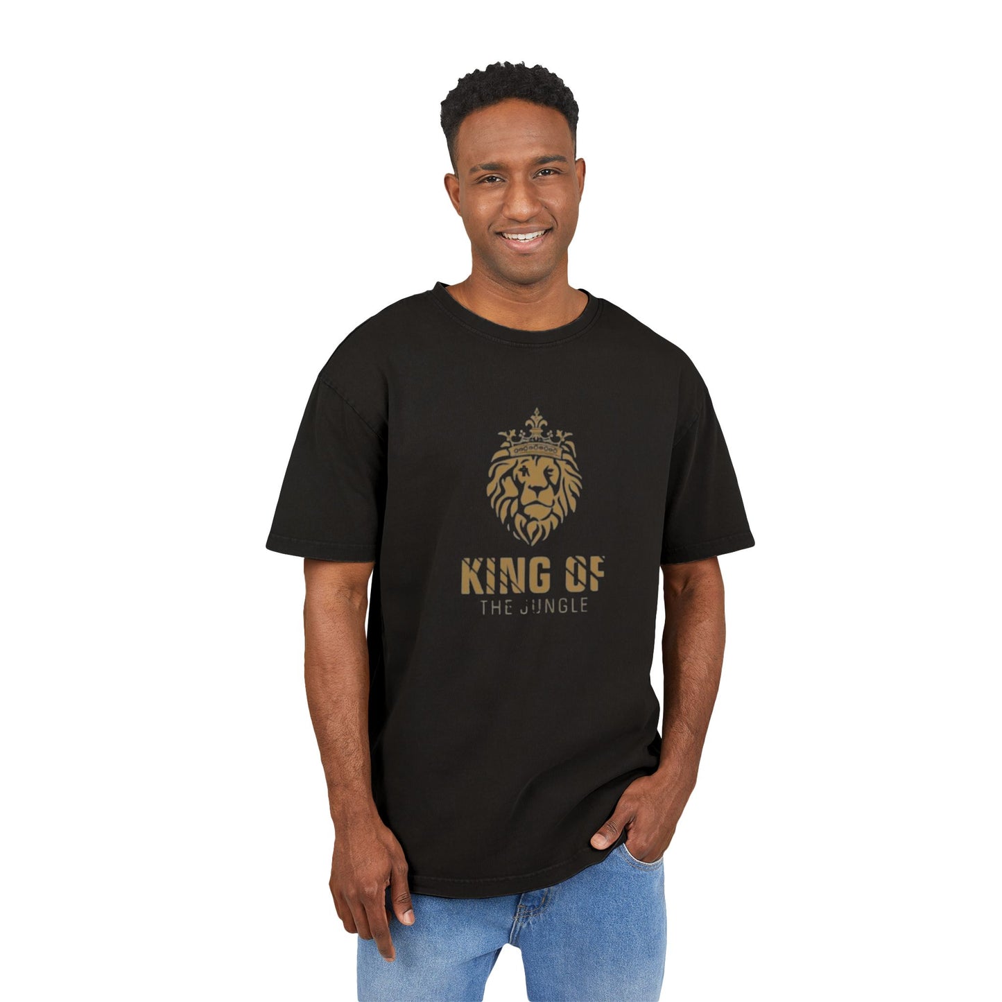 Men's Acid Washed Heavy Oversize Tee Psalm 37:13