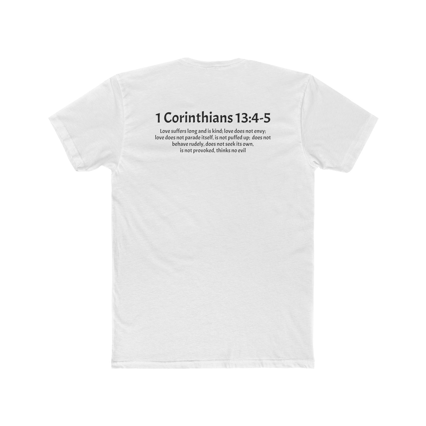 Unisex Cotton Crew Tee Corithians 13:4-5