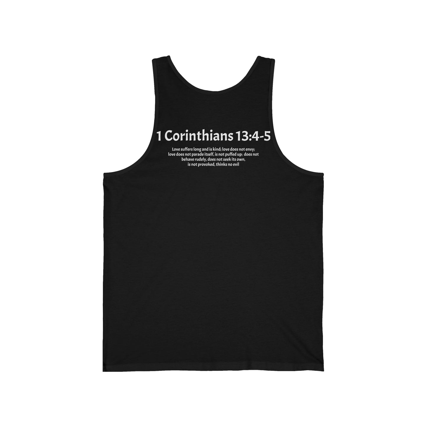 Unisex Jersey Tank 1 Corinthians 13:4-5