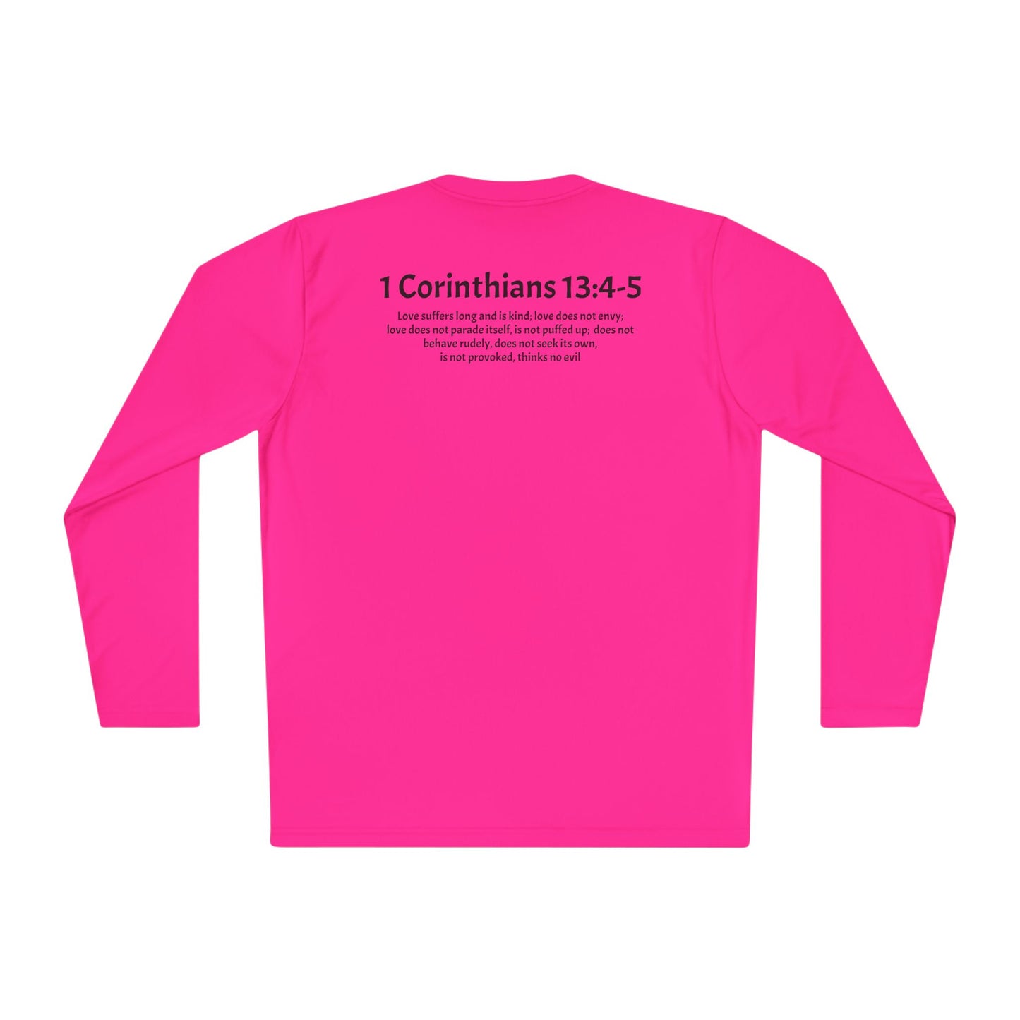 Unisex Lightweight Long Sleeve Tee 1 Corinthians 13:4-5