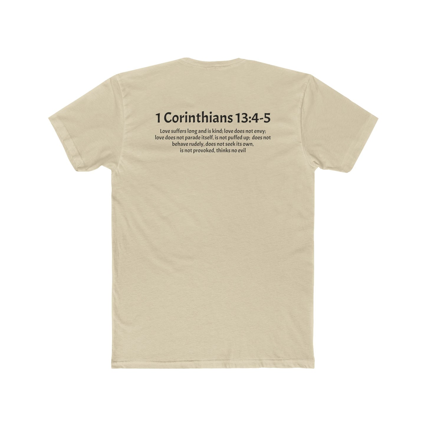 Unisex Cotton Crew Tee Corithians 13:4-5
