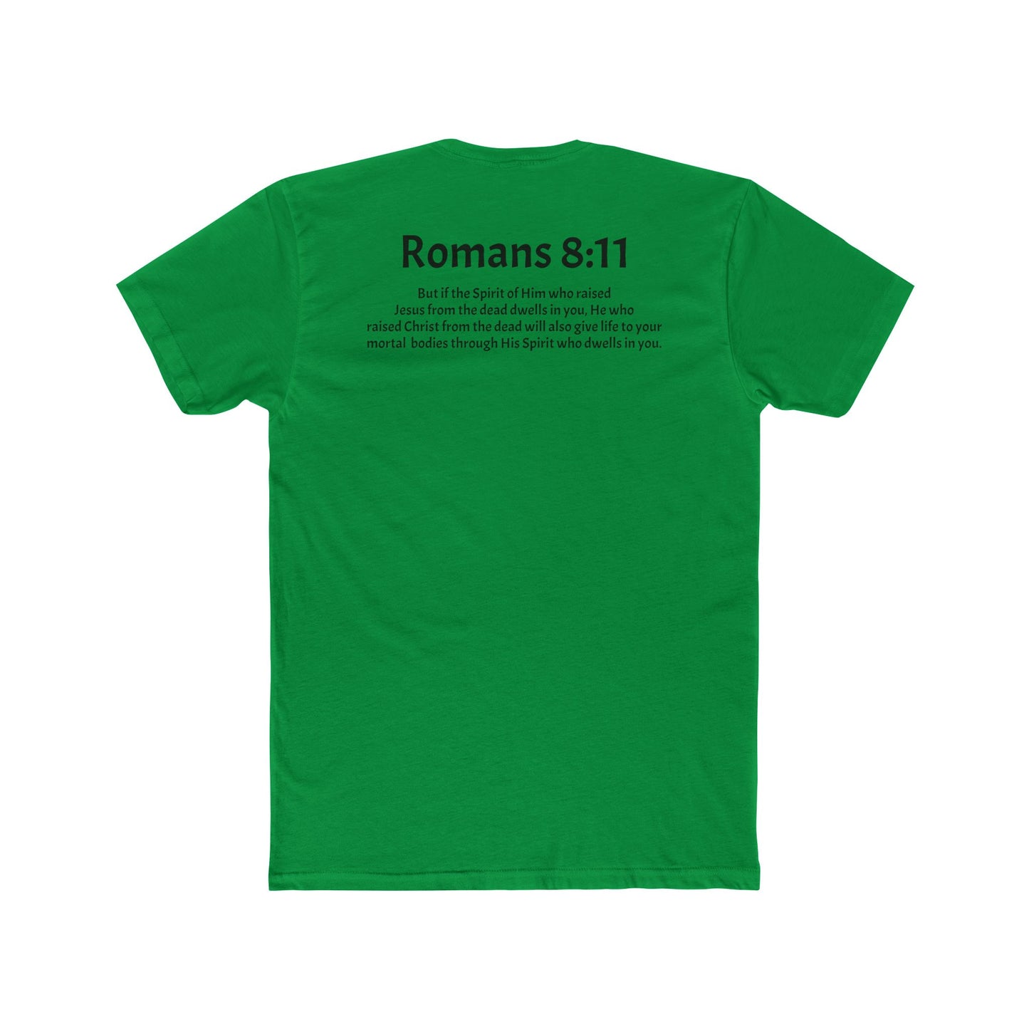 Unisex Cotton Crew Tee Romans 8:11