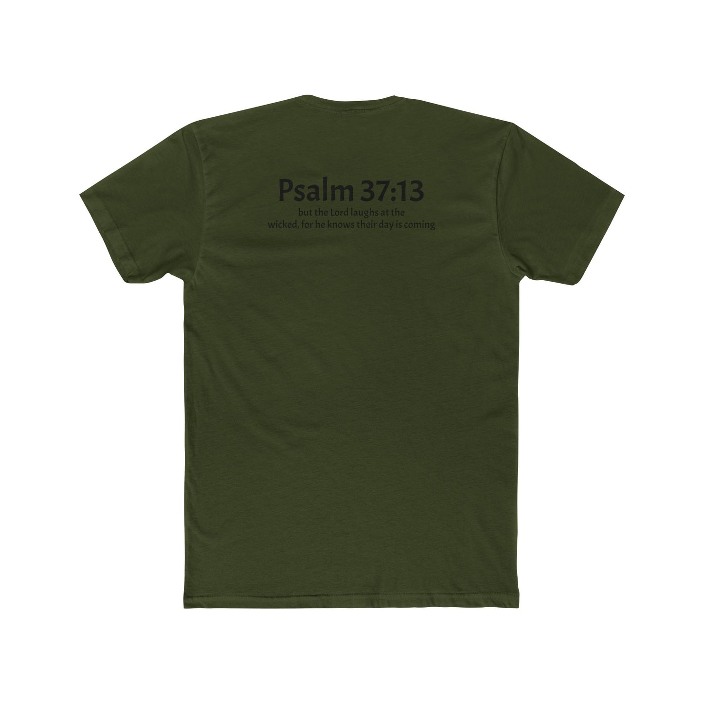 Unisex Cotton Crew Tee Psalm 37:13