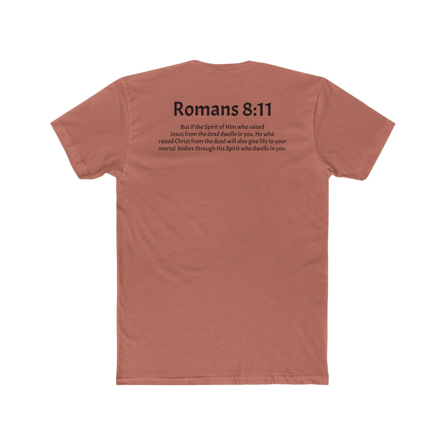 Unisex Cotton Crew Tee Romans 8:11
