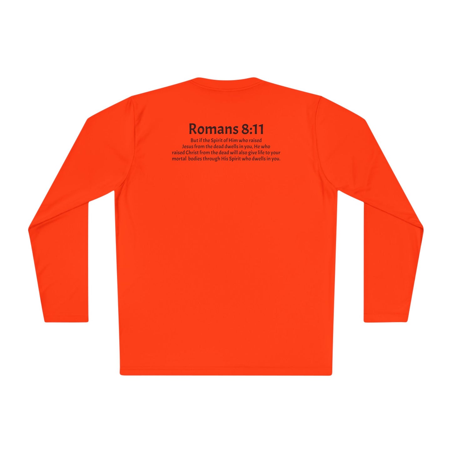 Unisex Lightweight Long Sleeve Tee Romans 8:11