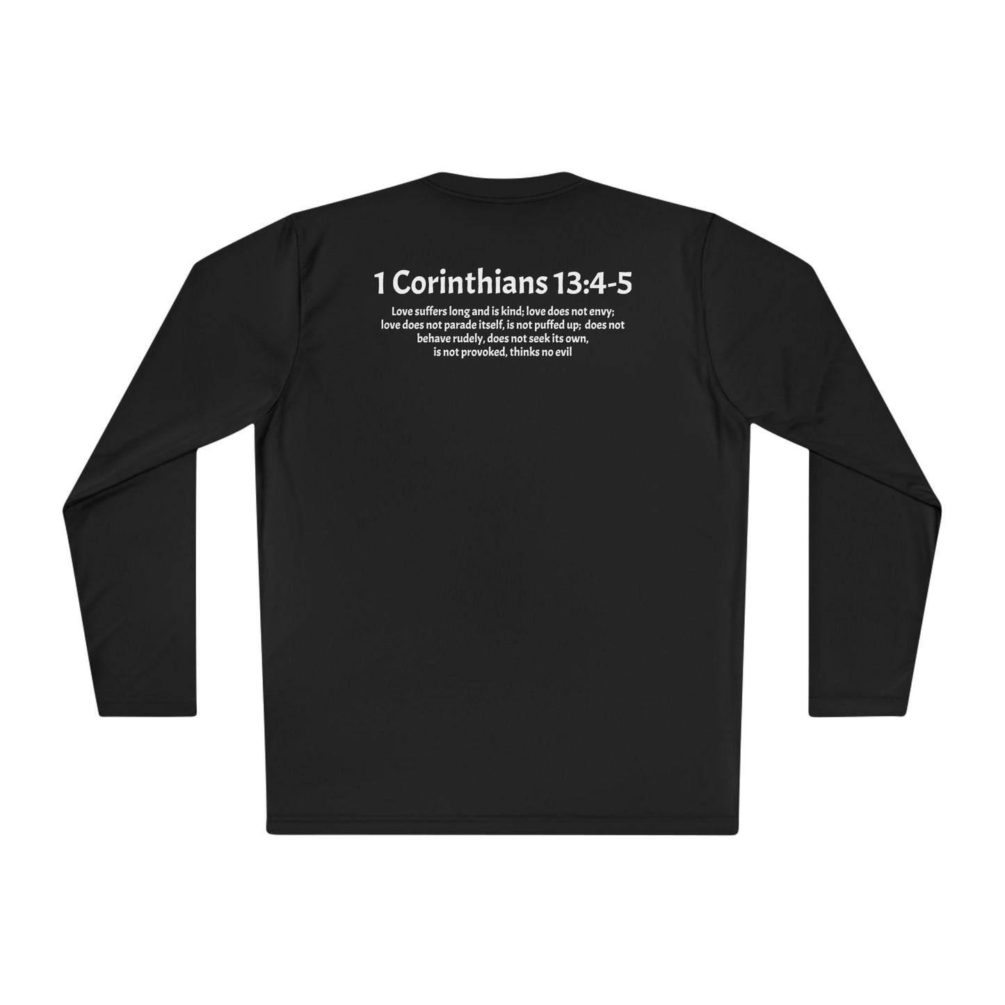 Unisex Lightweight Long Sleeve Tee 1 Corinthians 13:4-5