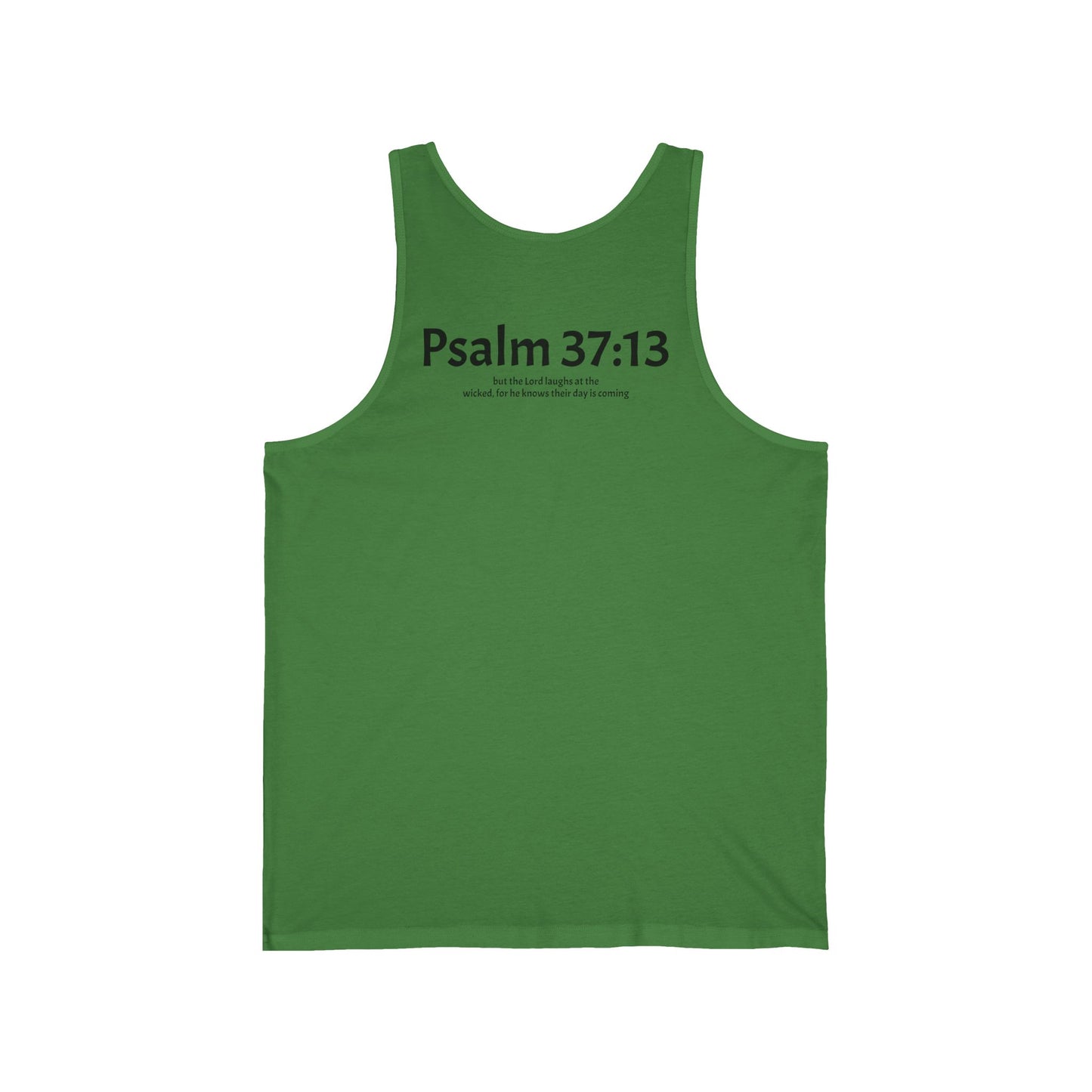 Unisex Jersey Tank Psalm 37:13