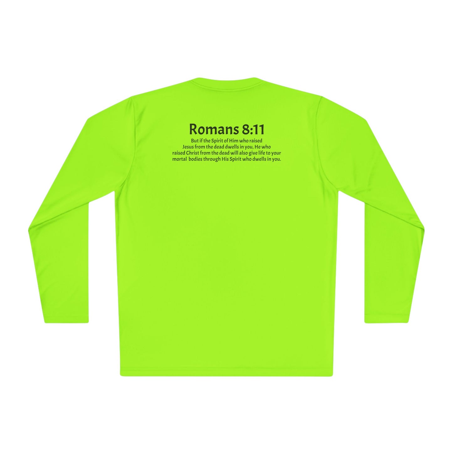 Unisex Lightweight Long Sleeve Tee Romans 8:11