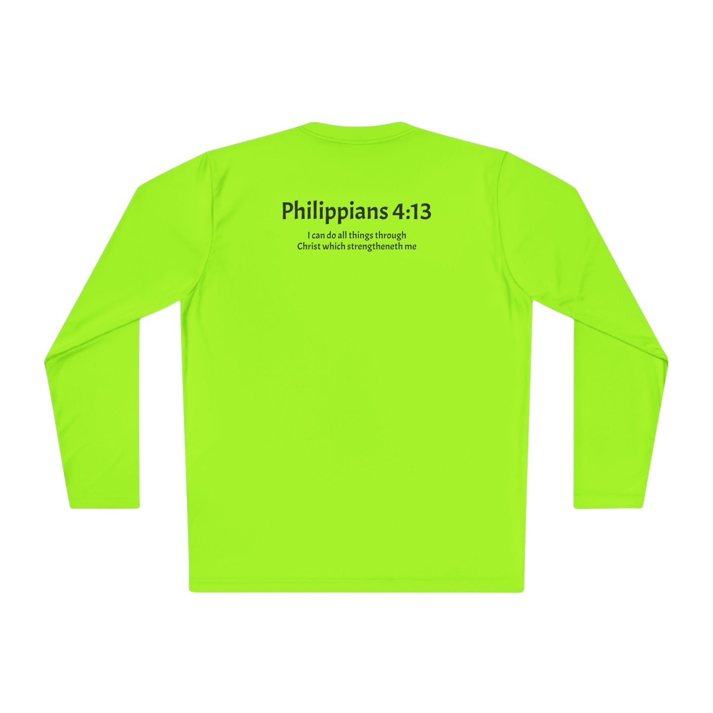 Unisex Lightweight Long Sleeve Tee Philippians 4:13