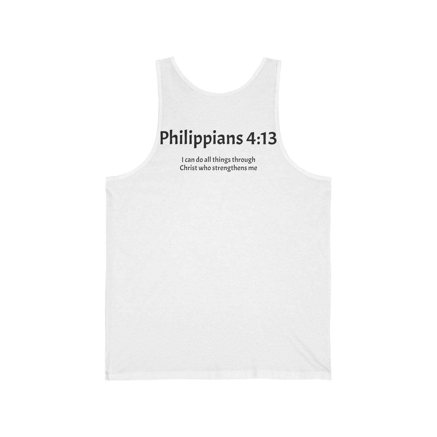 Unisex Jersey Tank Philippians 4:13