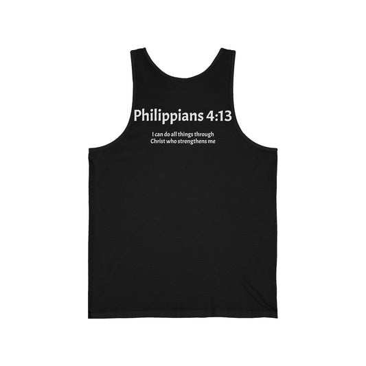 Unisex Jersey Tank Philippians 4:13
