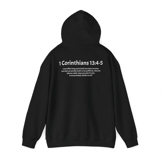 Unisex Heavy Blend™ Hooded Sweatshirt 1 Corinthians 13:4-5