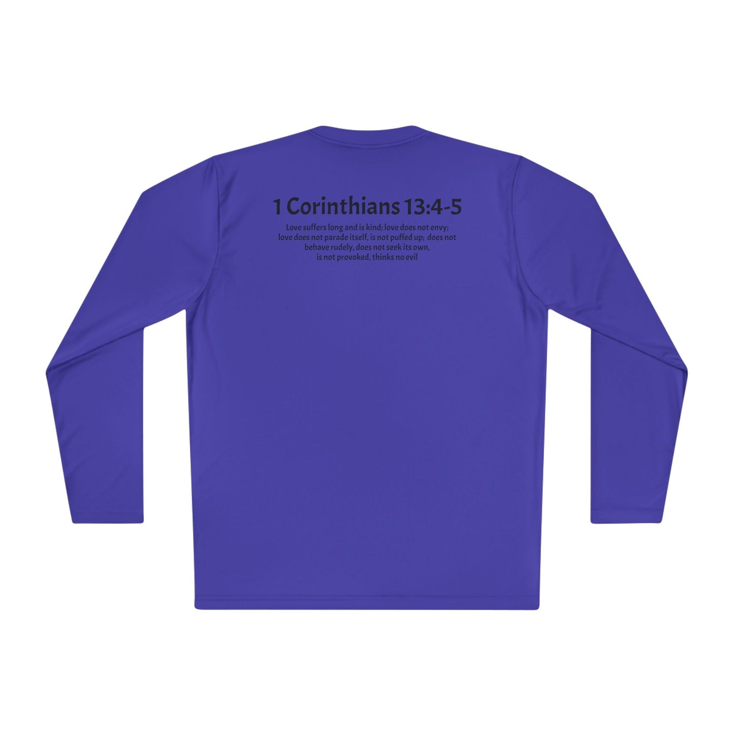 Unisex Lightweight Long Sleeve Tee 1 Corinthians 13:4-5